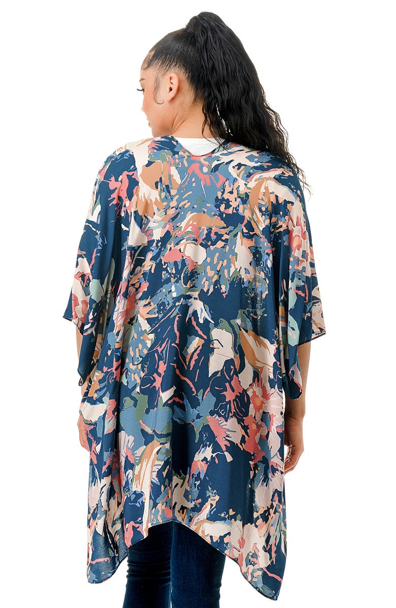 MARCUS ADLER Abstract Duster, Alternate, color, Blue