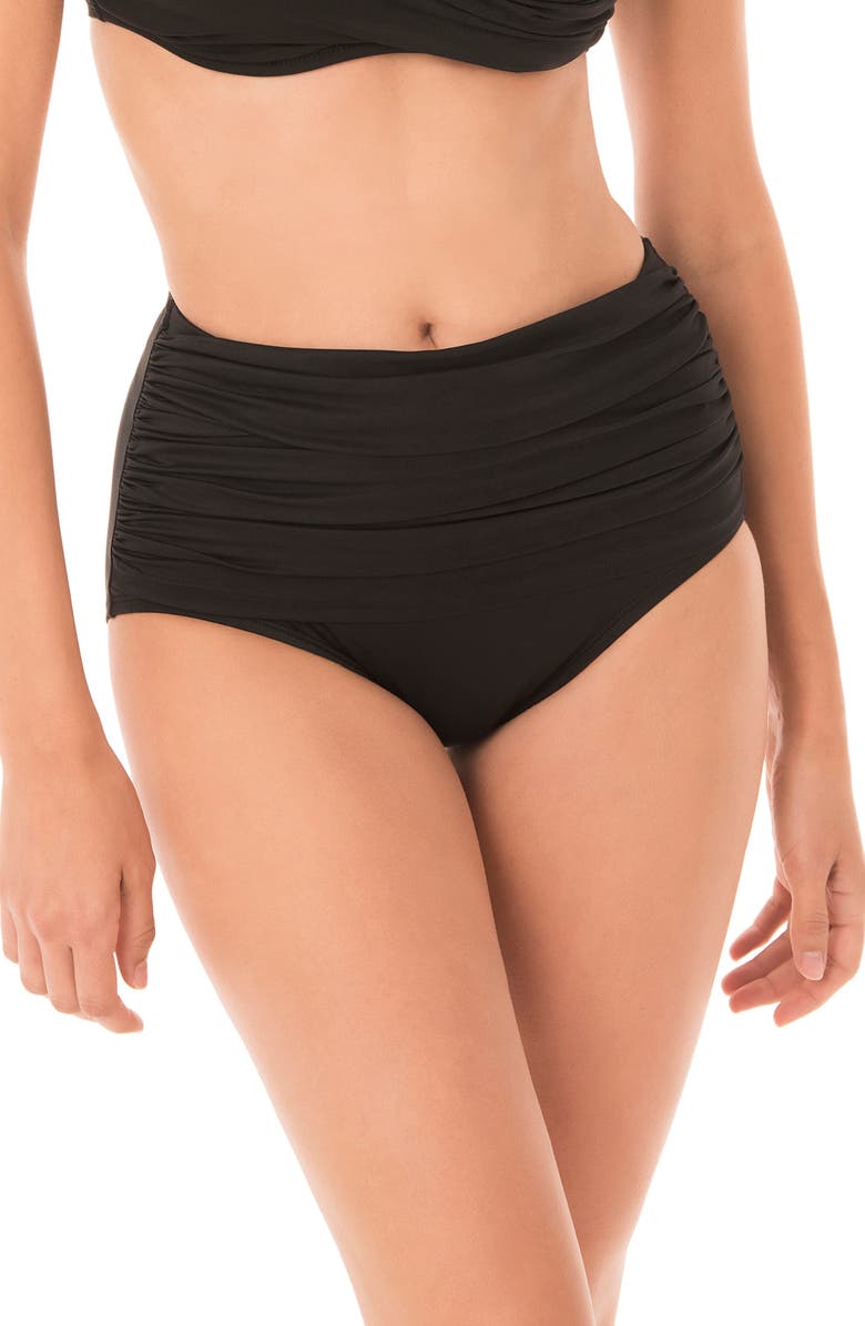 Miraclesuit<sup>®</sup> Norma Jean High Waist Bikini Bottoms, Main, color,