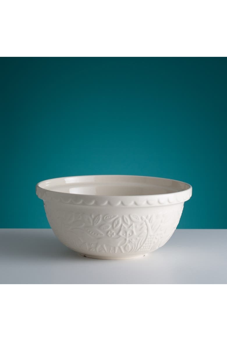 In The Forest Fox Size 12 Mixing Bowl, Cream, 4.25 Quart, Alternate, color, Cream