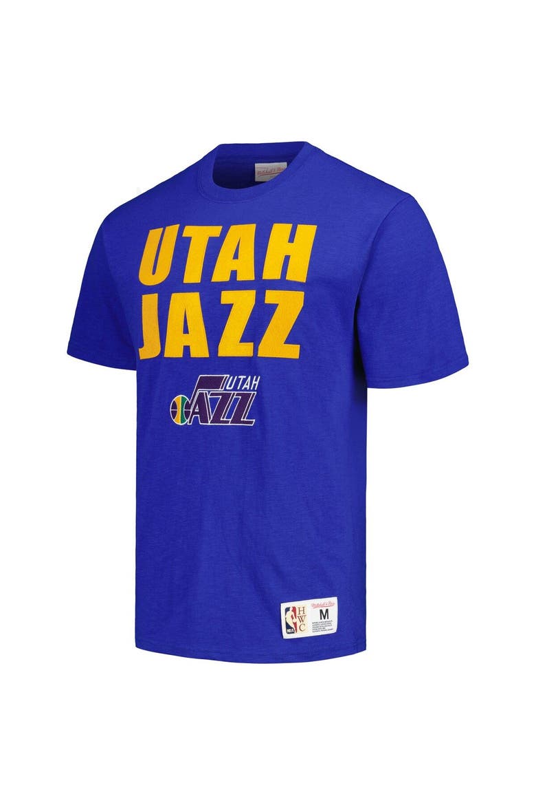 Men's Mitchell & Ness Royal Utah Jazz Hardwood Classics Legendary Slub T-Shirt, Alternate, color, Royal