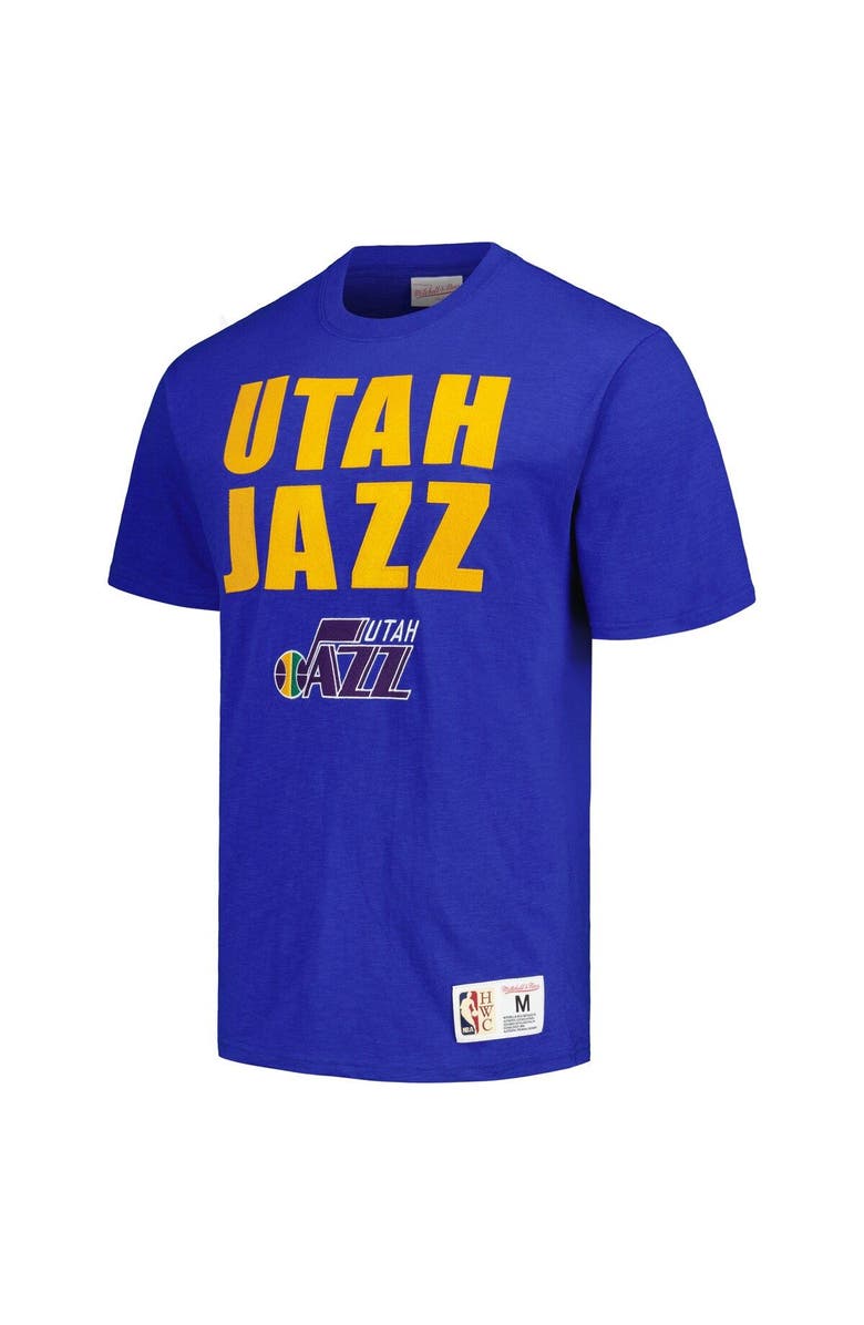 Mitchell & Ness Men's Mitchell & Ness Royal Utah Jazz Hardwood Classics Legendary Slub T-Shirt, Alternate, color, Royal