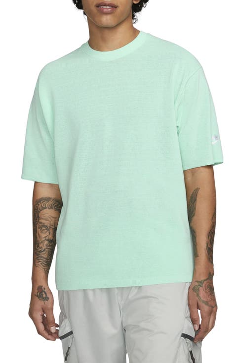 Engineered Short Sleeve Sweater
