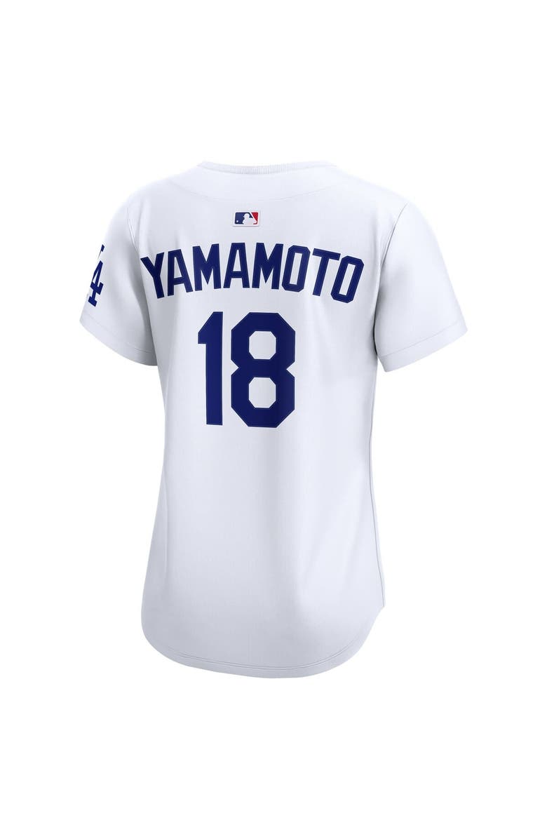 Nike Women's Nike Dri-FIT Yoshinobu Yamamoto White Los Angeles Dodgers Home Limited Jersey, Alternate, color, 