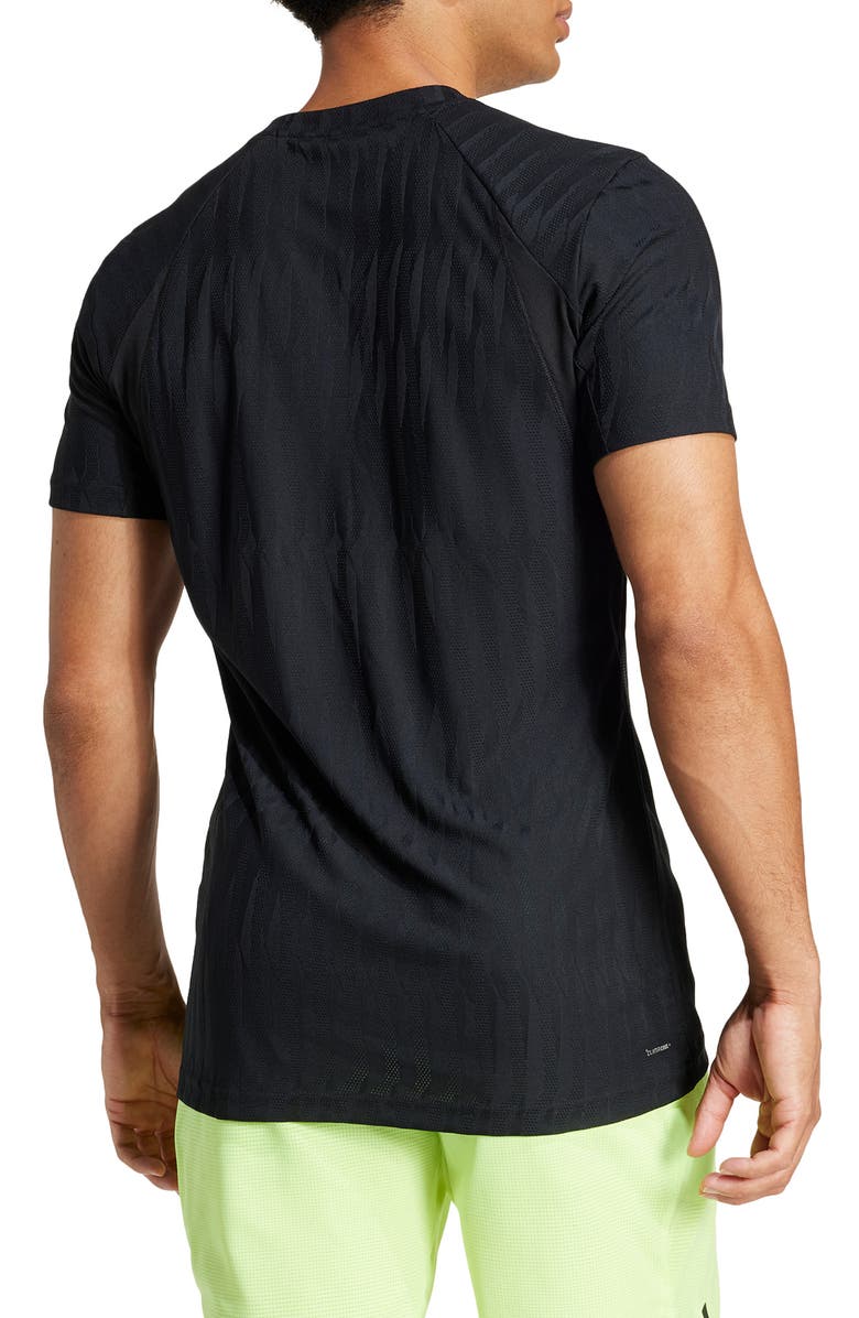 adidas FreeLife Tennis T-Shirt, Alternate, color, Black