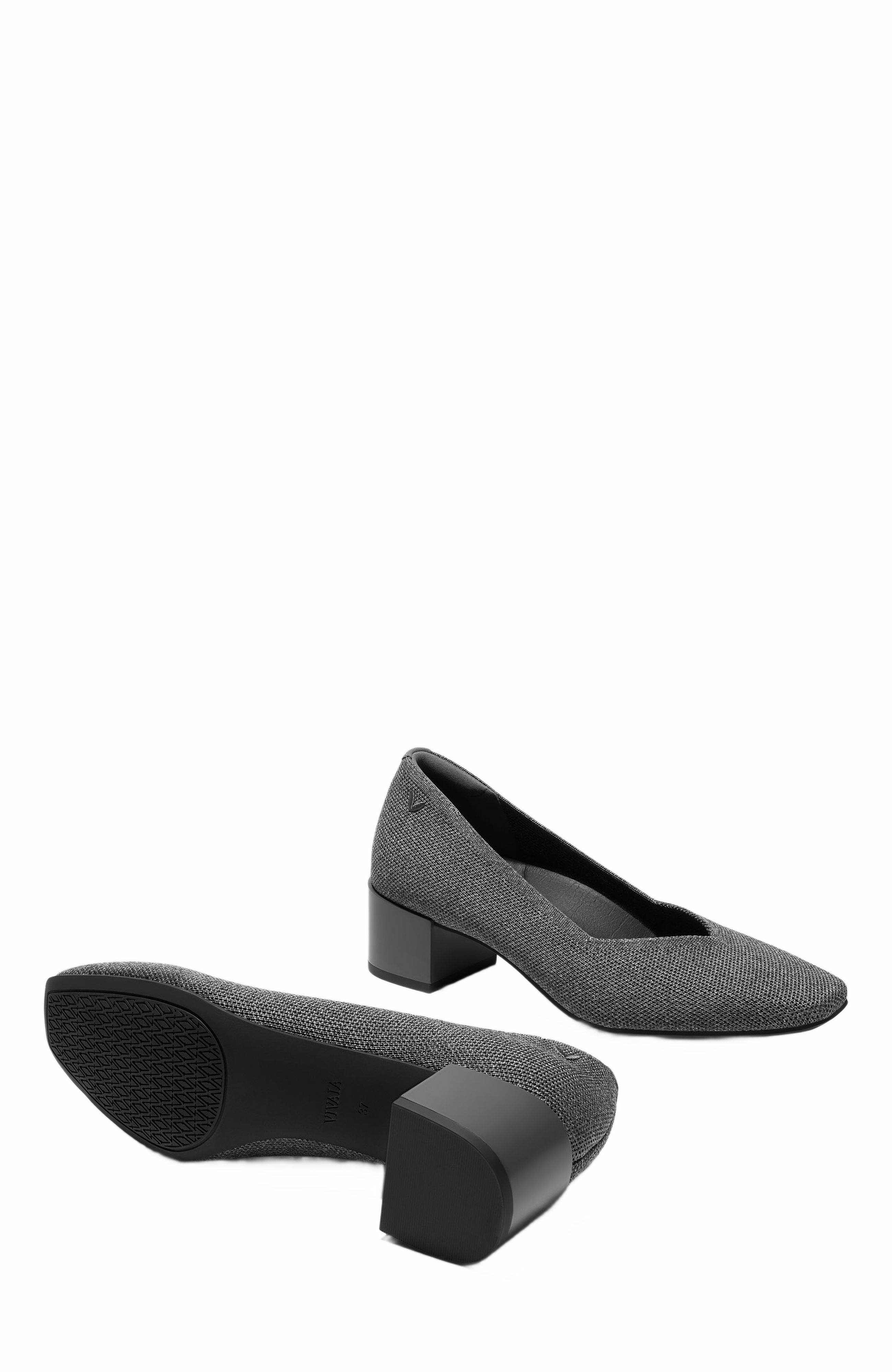VIVAIA Square-Toe Stress Free Chunky Heels, Alternate, color, Rich Grey