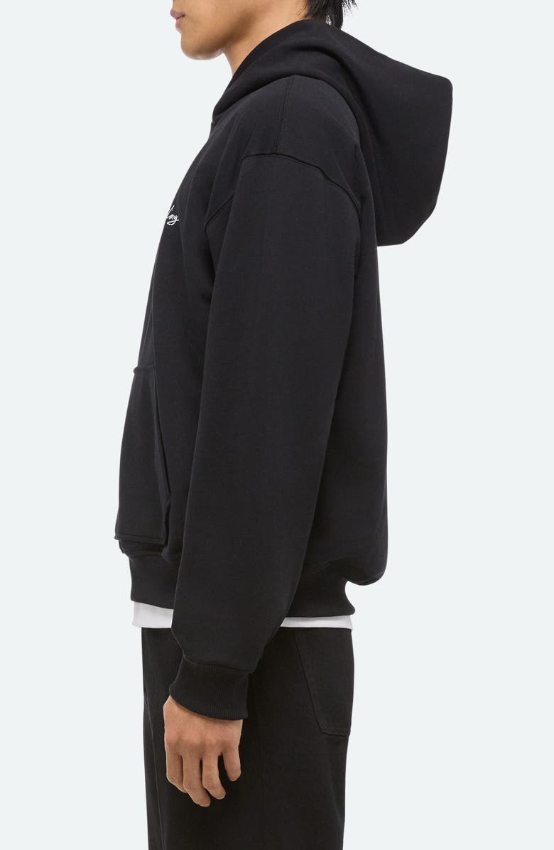 Helmut Lang Sketch Compact Cotton Graphic Hoodie, Alternate, color, Black - 001