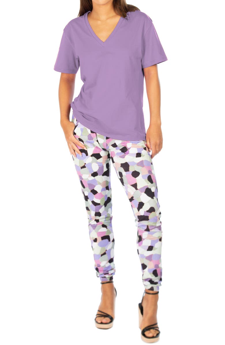 Dai Moda Lisa B Abstract Print Joggers, Alternate, color,