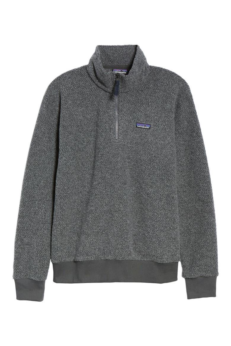 Woolyester Fleece Quarter Zip Pullover, Alternate, color, FORGE GREY