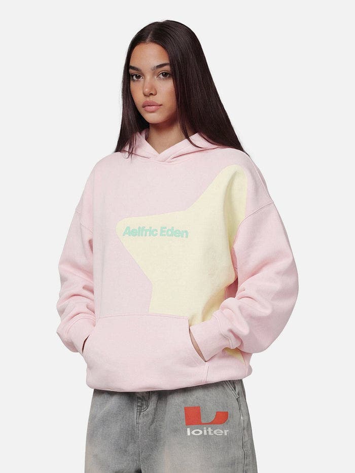 Aelfric Eden Incomplete Eden Star Hoodie In Pink