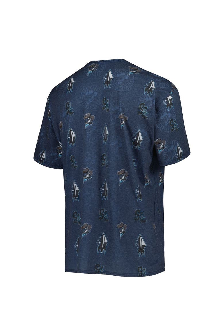 Men's Navy Sugar Land Space Cowboys Allover Print Crafted T-Shirt, Alternate, color, Navy