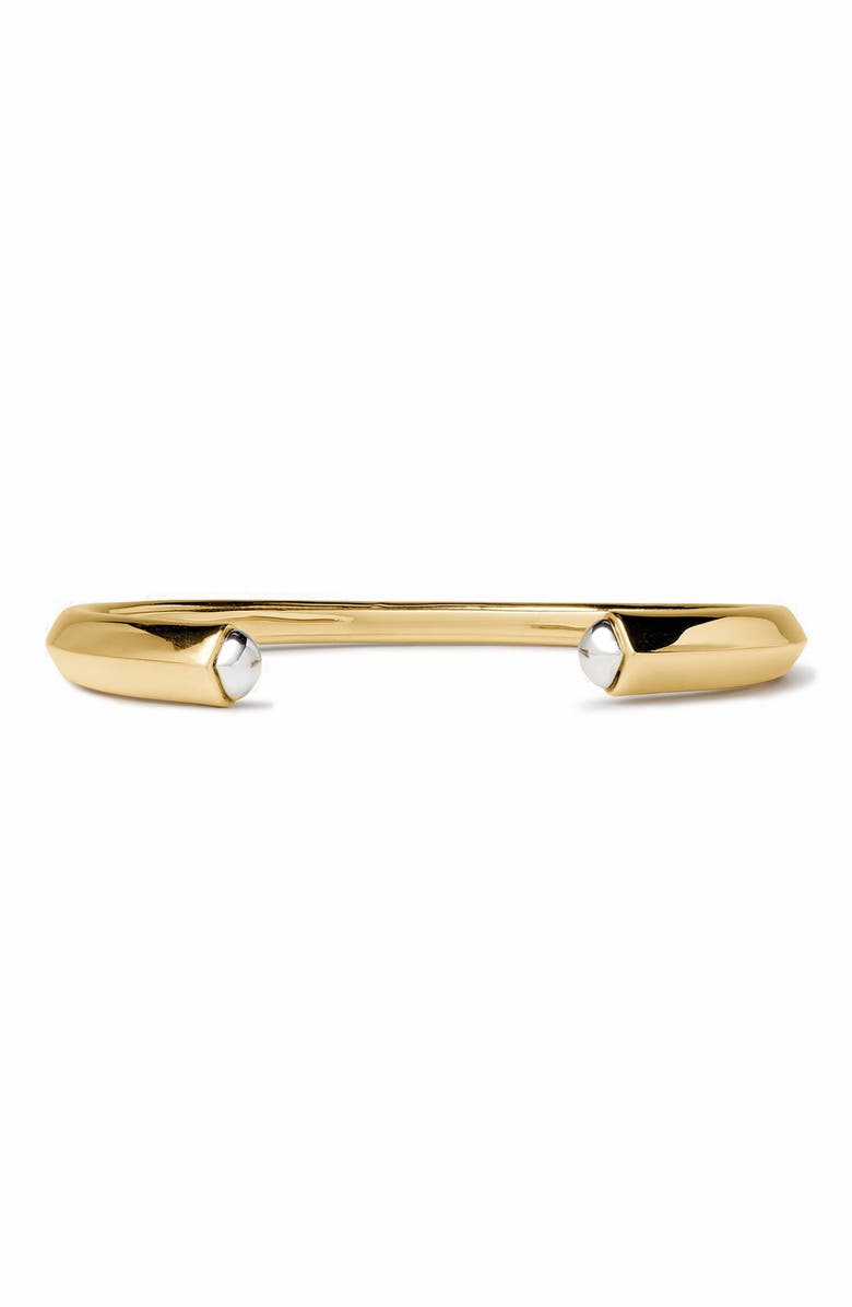 Kate Spade New York two tone cuff bracelet, Main, color, Gold/ Silver
