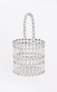 Miss Circle Faux Pearl Crystal Mini Handbag