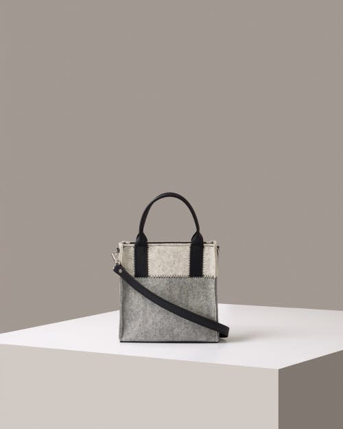 Graf & Lantz Graf Lantz Jaunt Merino Wool Mini Tote In Granite/black