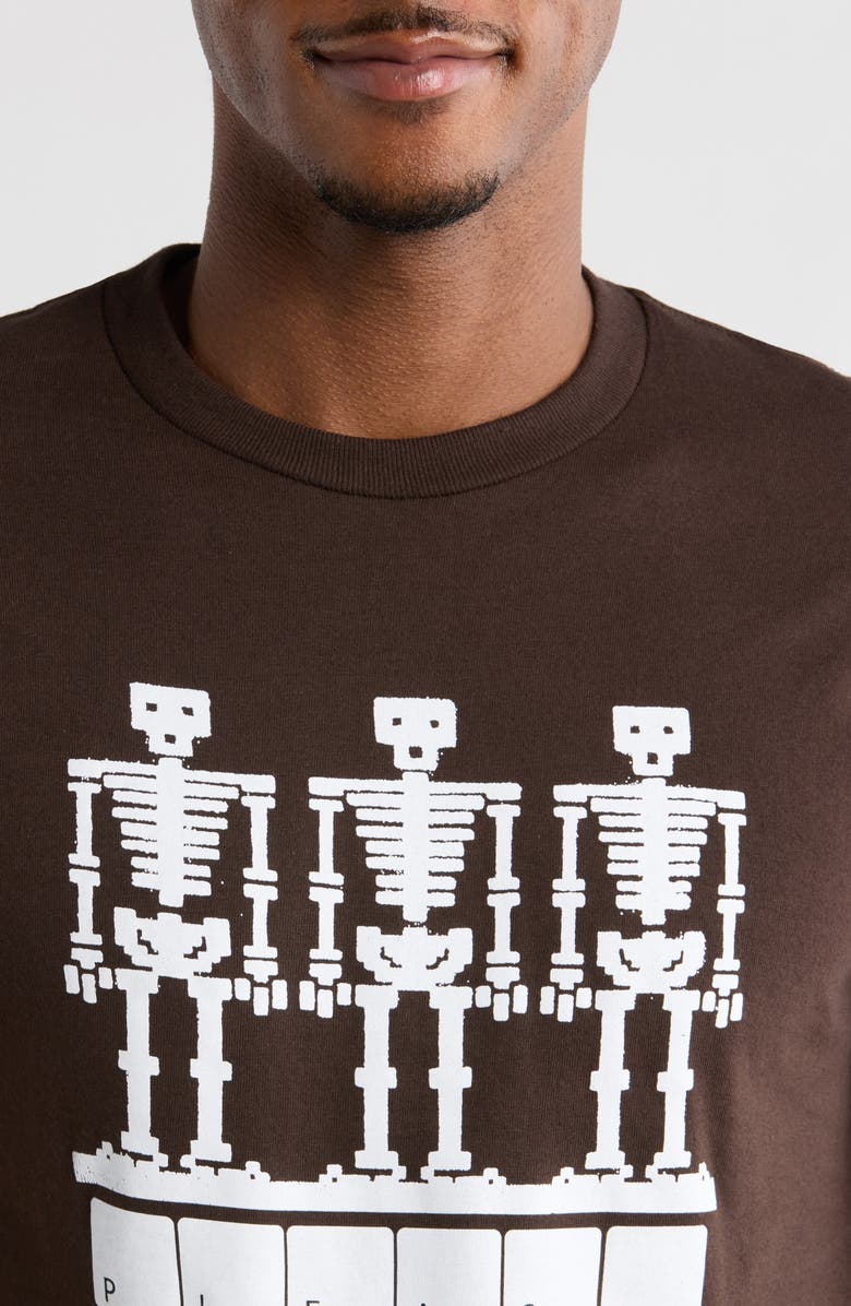 PLEASURES Keyboard Graphic T-Shirt, Alternate, color, Chocolate