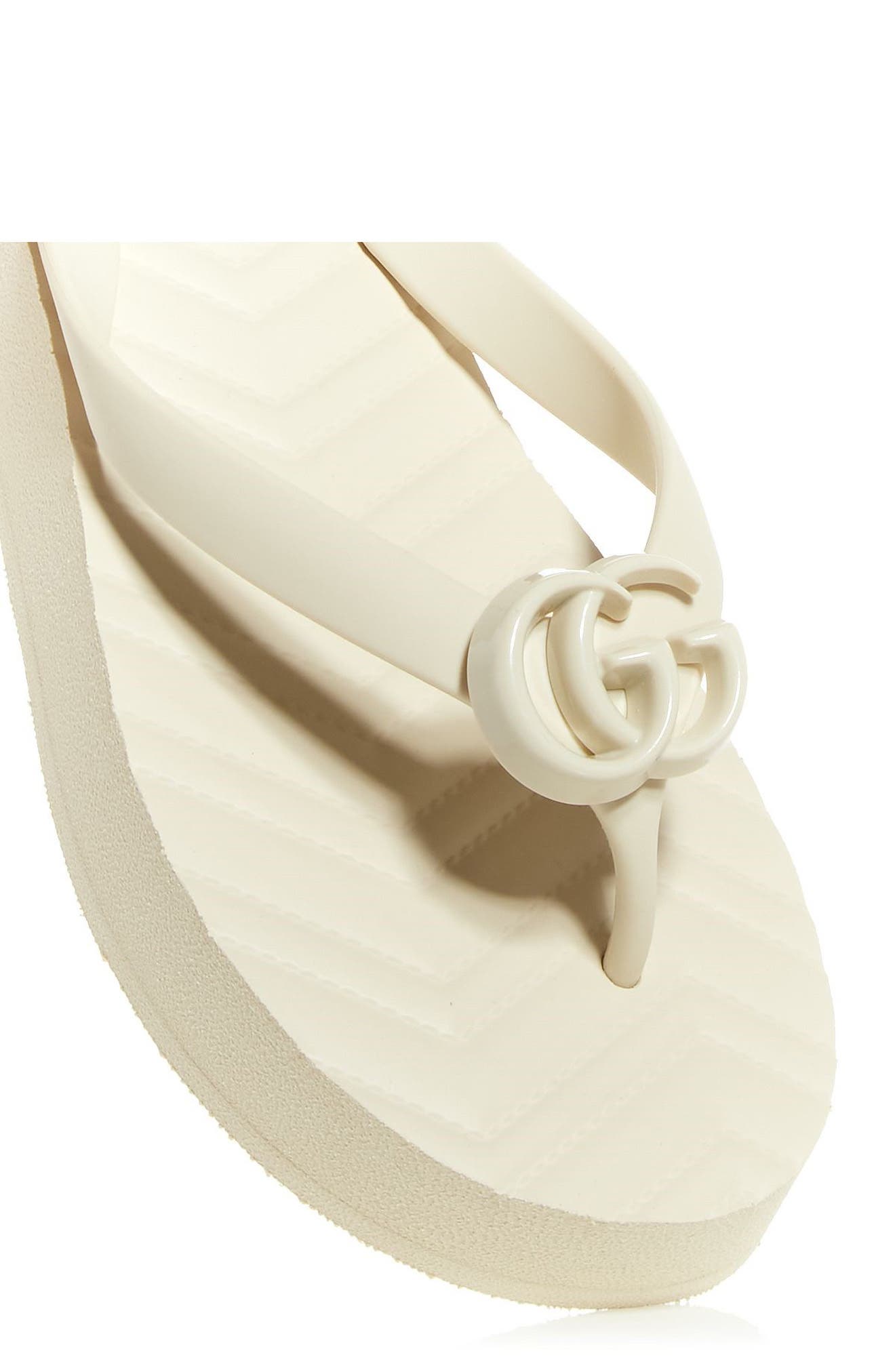 Pascar GG Platform Flip Flop, Alternate, color, MYSTIC WHITE