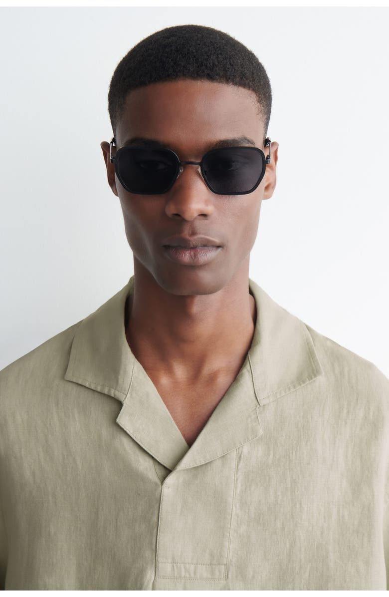 COS Linen Popover Shirt, Alternate, color, Beige