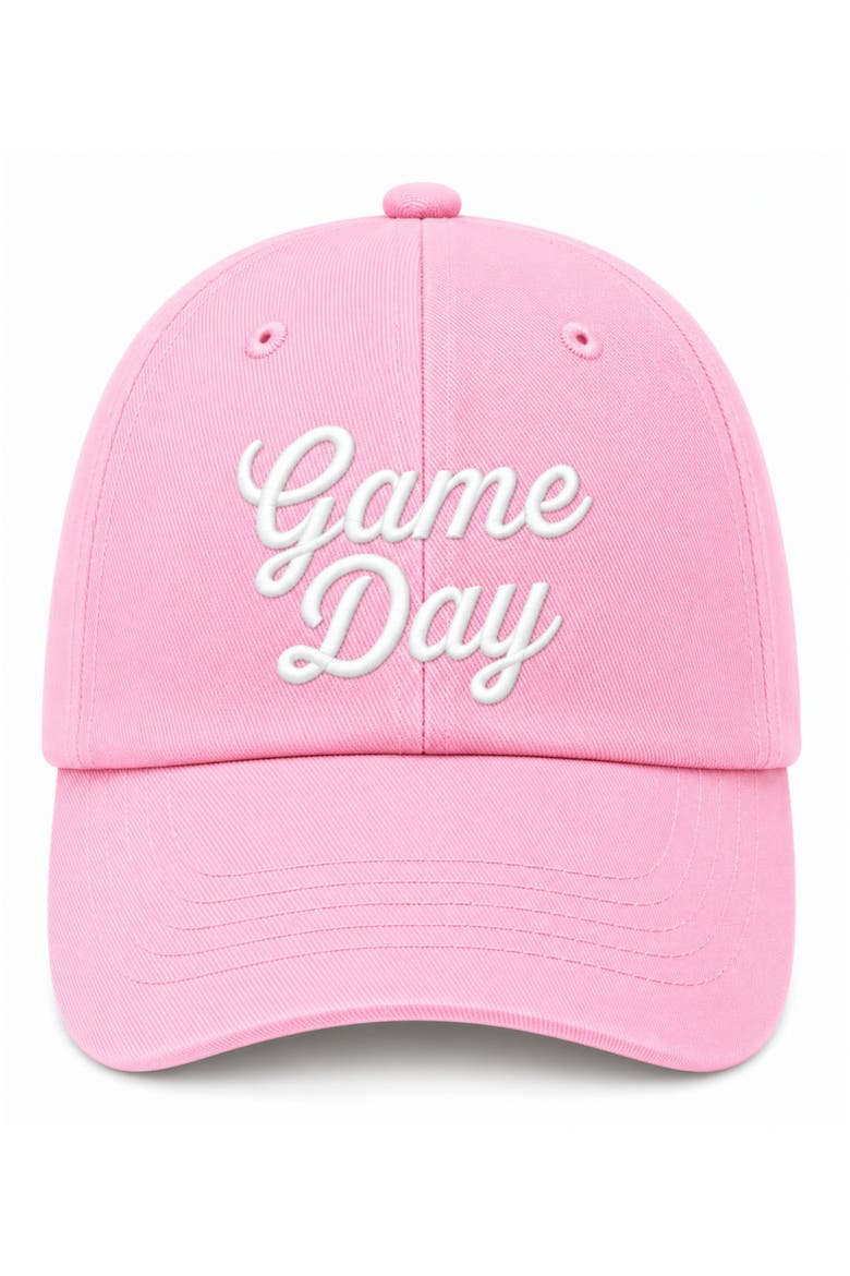 Women's Game Day Bow Baseball Hat, Main, color, Pink