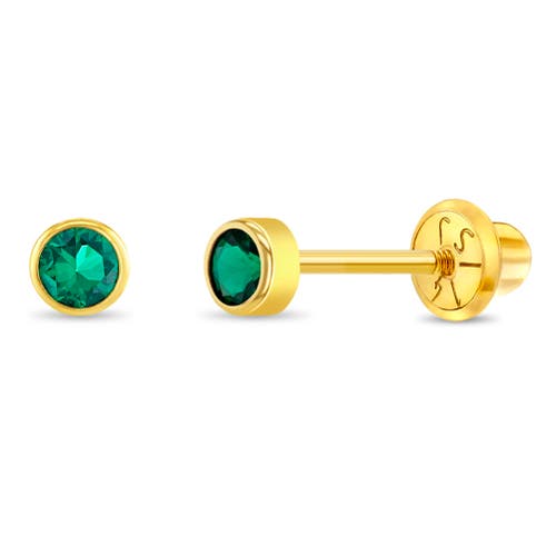 In Season Jewelry 14k Tiny Cubic Zirconia Birthstone Earrings in May at Nordstrom