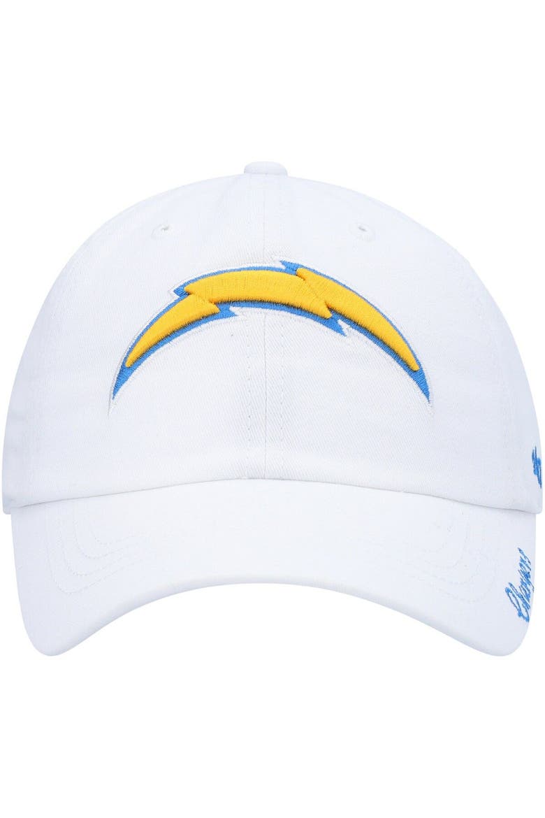 Women's '47 White Los Angeles Chargers Miata Clean Up Logo Adjustable Hat, Alternate, color, White