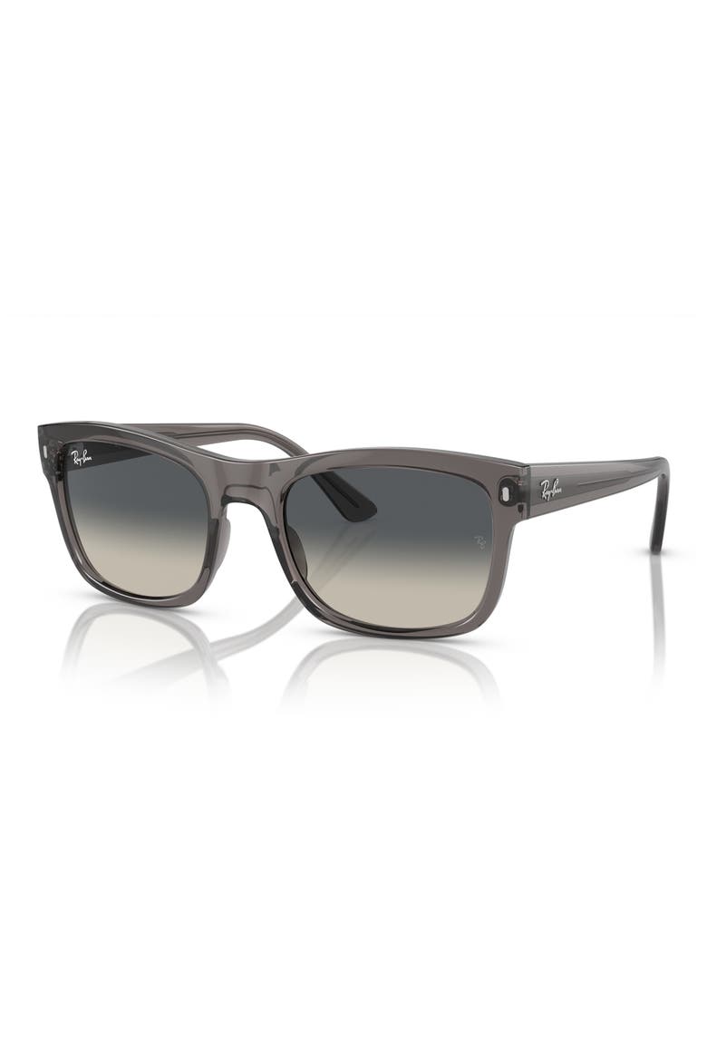 56mm Gradient Square Sunglasses, Alternate, color, GREY FLASH