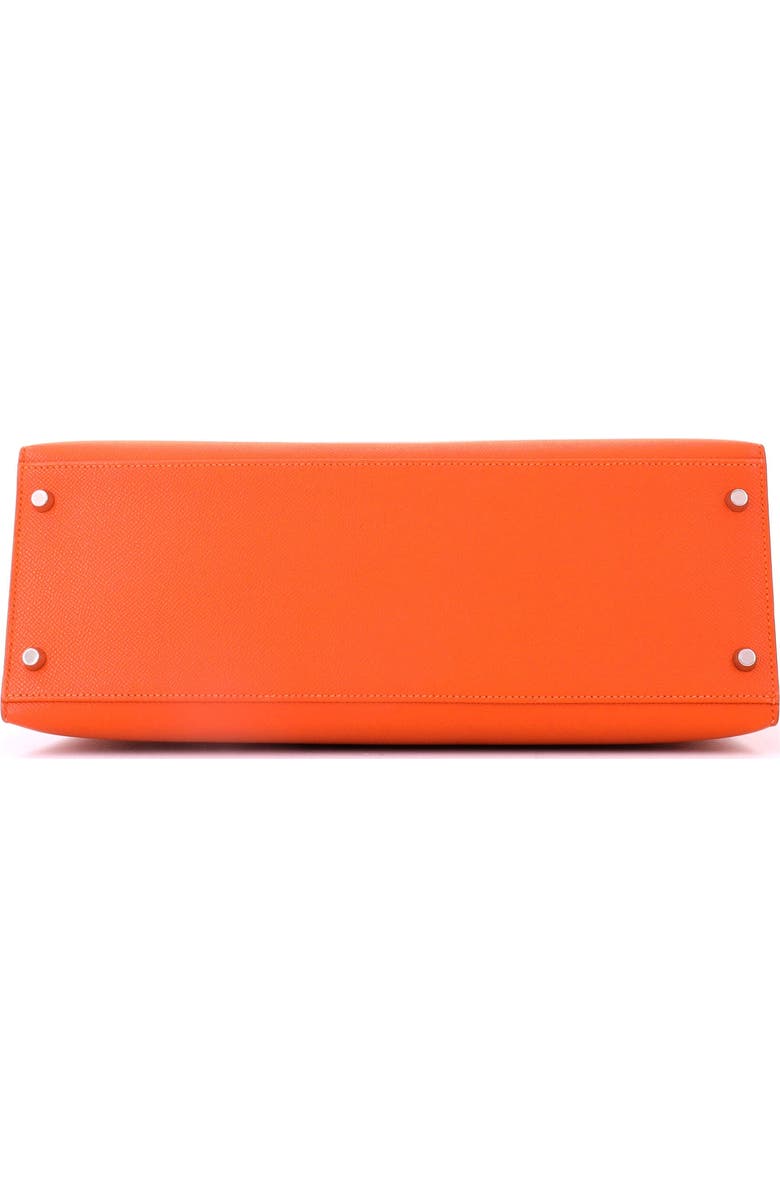 Pre-Owned Hermes Kelly Handbag Orange Epsom with Palladium Hardware 35, Alternate, color, Feu