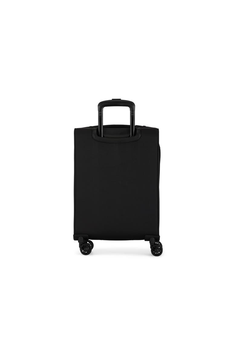 Reborn 3 Piece Softside Luggage Set with Expansion, Alternate, color, Black