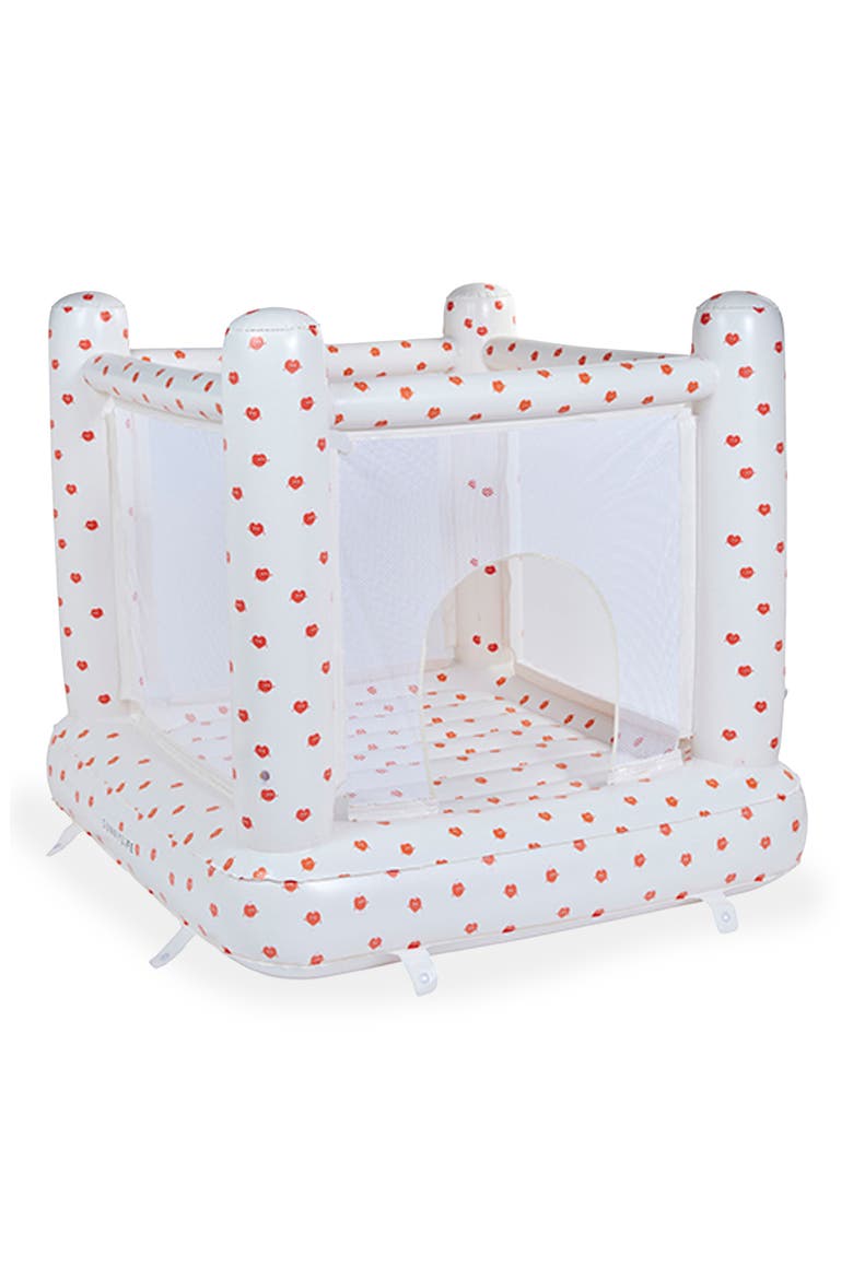Poppy the Peach Inflatable Bounce House, Main, color, CREAM