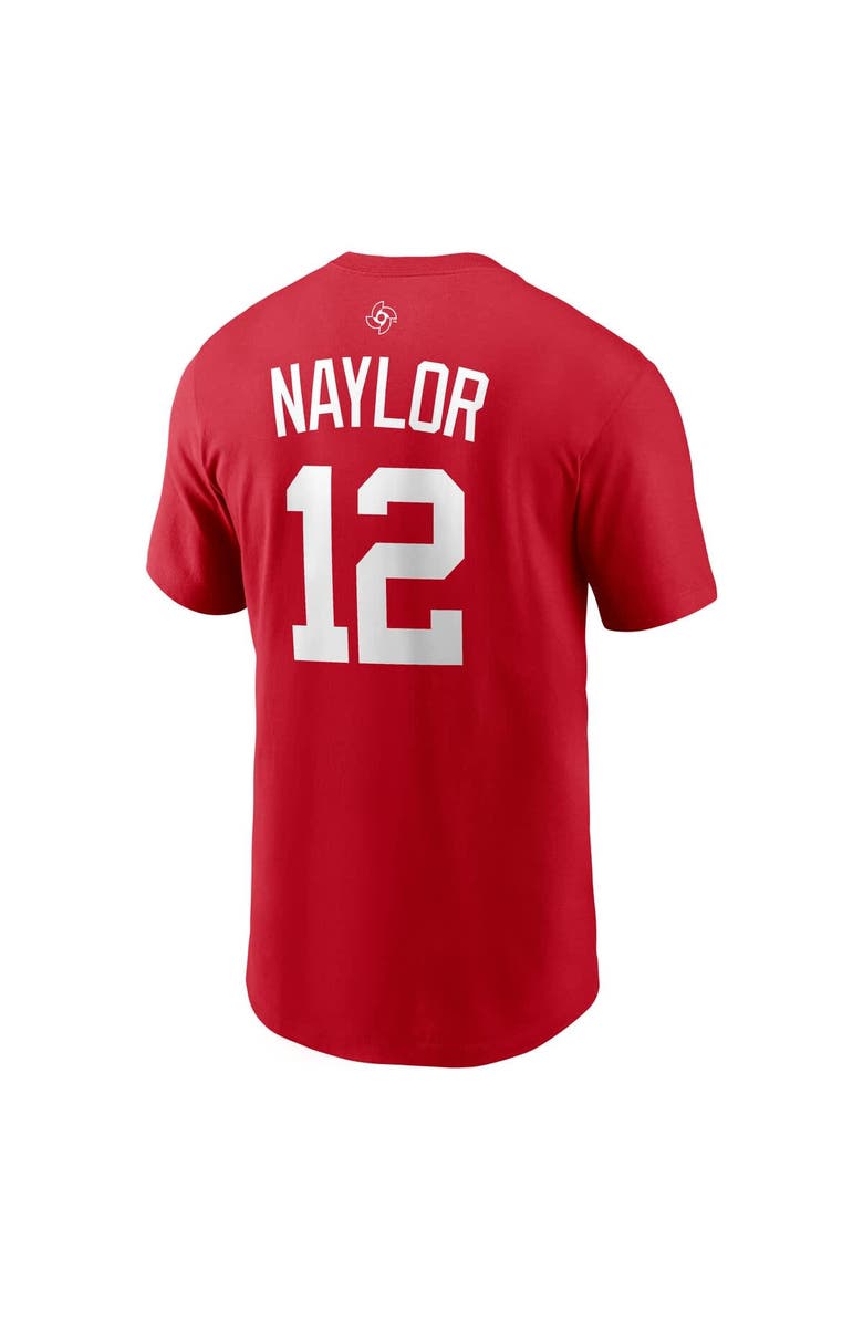 Nike Men's Nike Josh Naylor Red Canada Baseball 2026 World Baseball Classic Name & Number T-Shirt, Alternate, color, Red