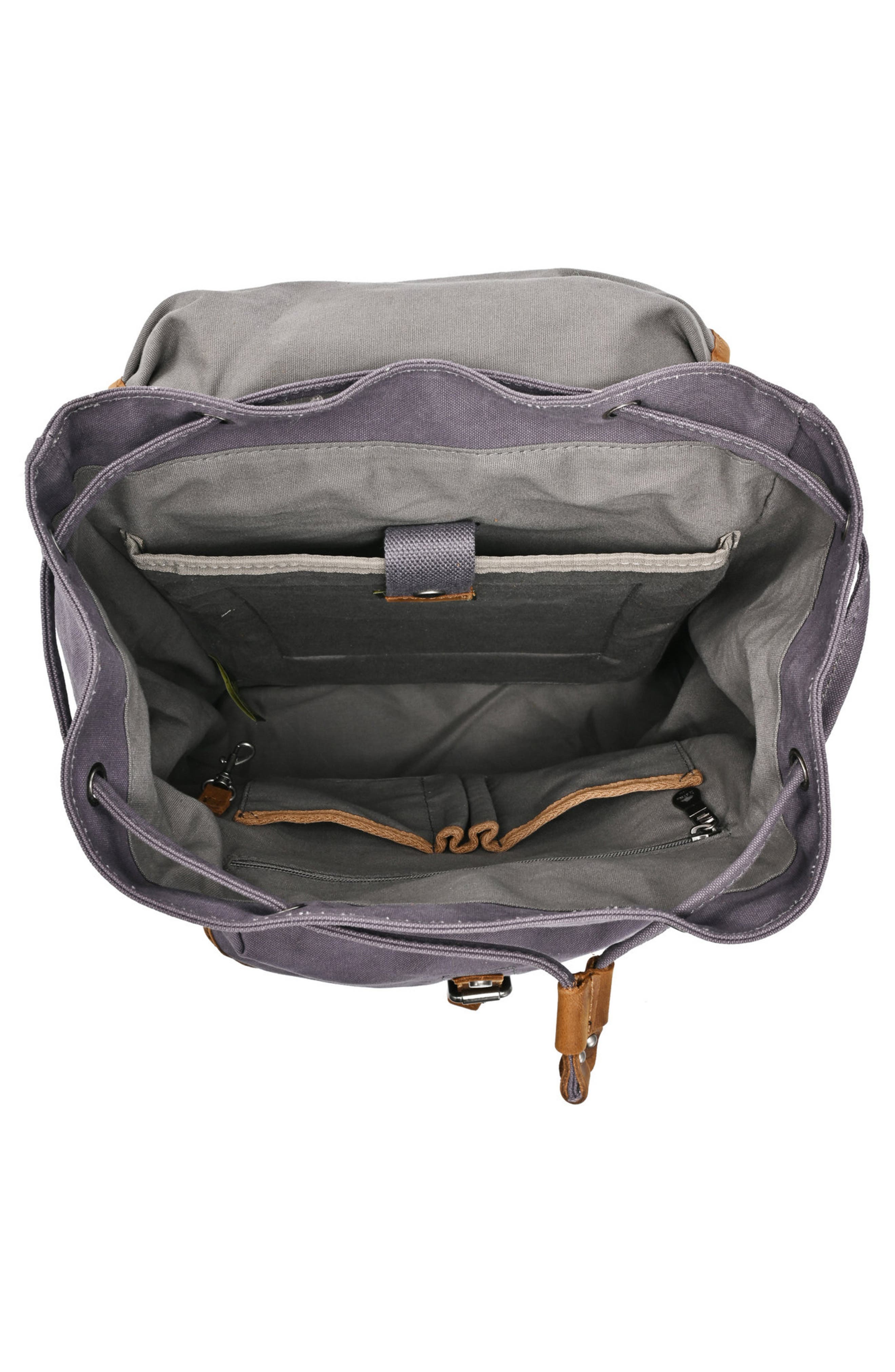 Milo Canvas Backpack, Alternate, color, GREY