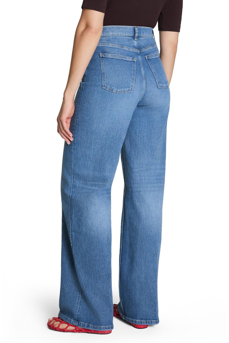 SPANXshape™ Authentic 360 High Waist Wide Leg Jeans, Alternate, color, WILMINGTON WASH