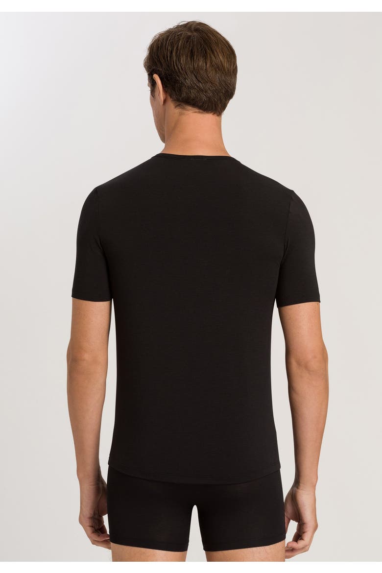 Natural Function TENCEL™ and Cotton Fitted Crew Neck T-Shirt, Alternate, color, Deep Black