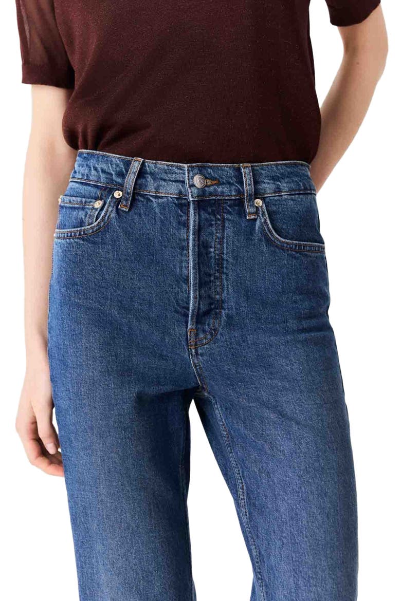 Skinny jeans with brooch, Alternate, color, Blue