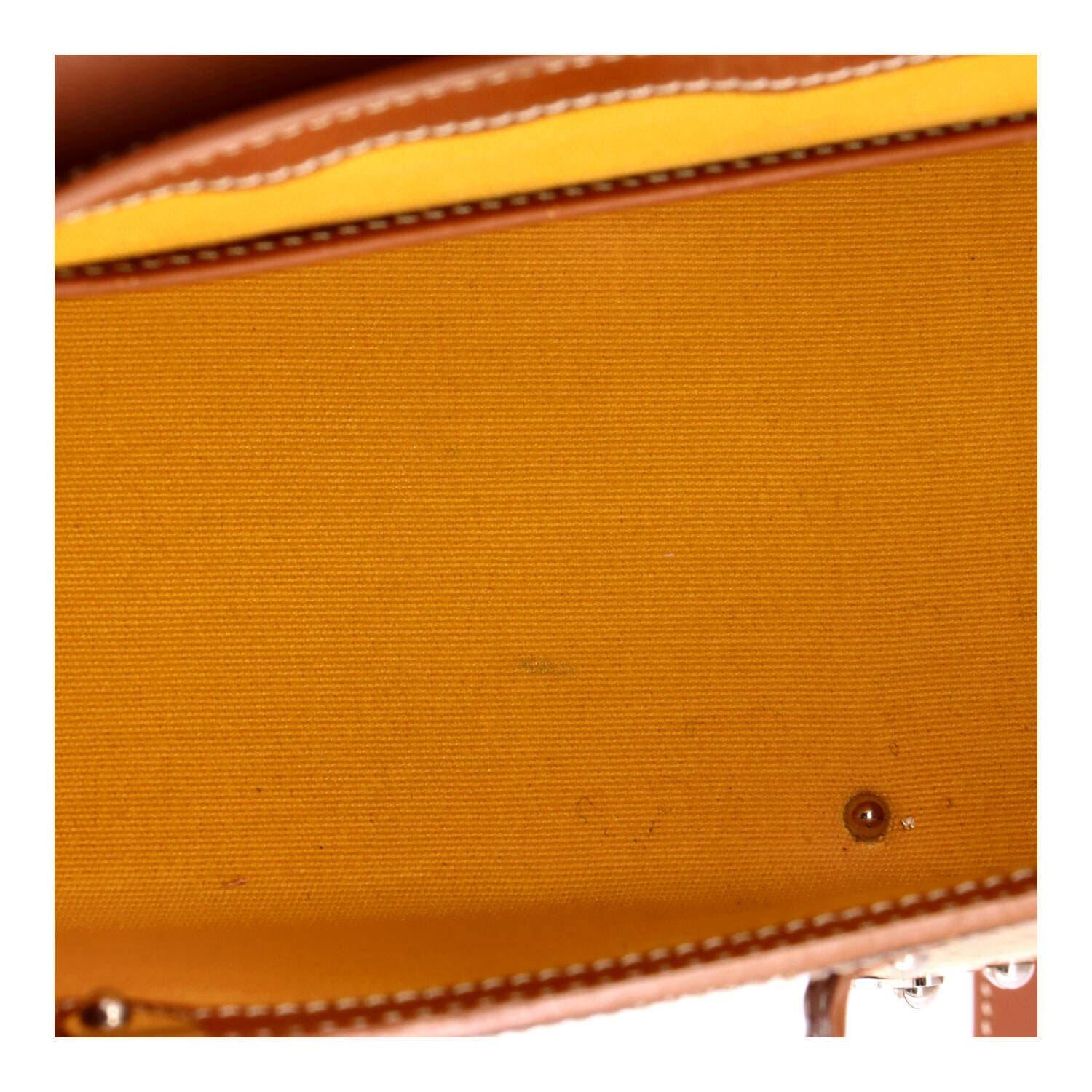 Structured Saigon Top Handle Bag Coated Canvas with Leather Mini, Alternate, color, Brown