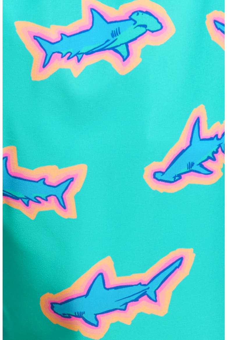 Classic Lined 5.5-Inch Swim Trunks, Alternate, color, MINT - PATTERN BASED