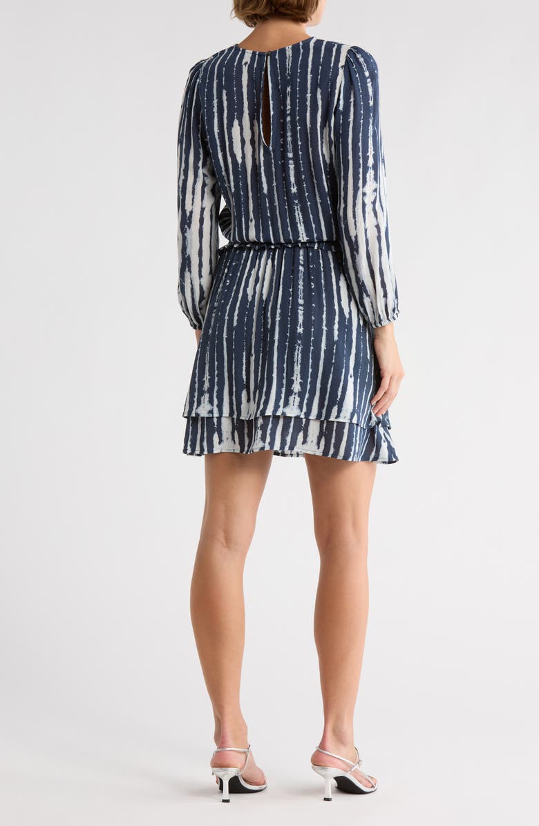 Rails Inez Long Sleeve Fit & Flare Dress, Alternate, color, Indigo Nile