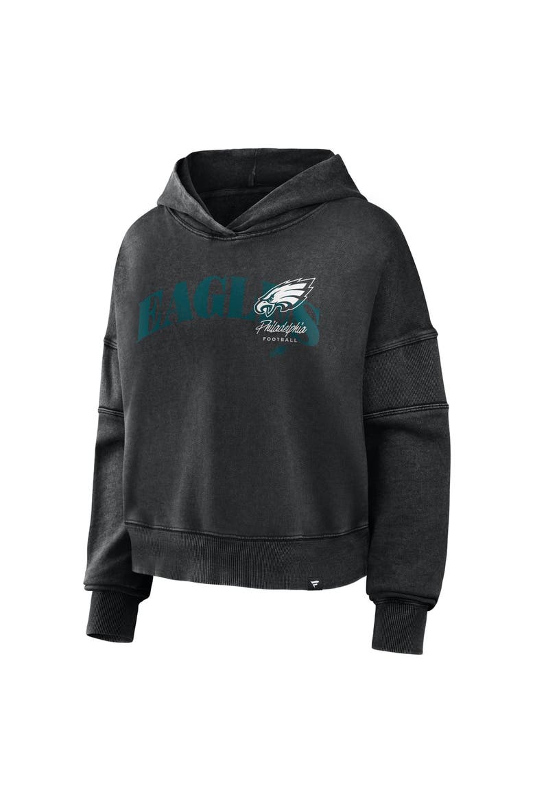 Women's Fanatics Black Philadelphia Eagles Counter Run Pullover Hoodie, Alternate, color, Black