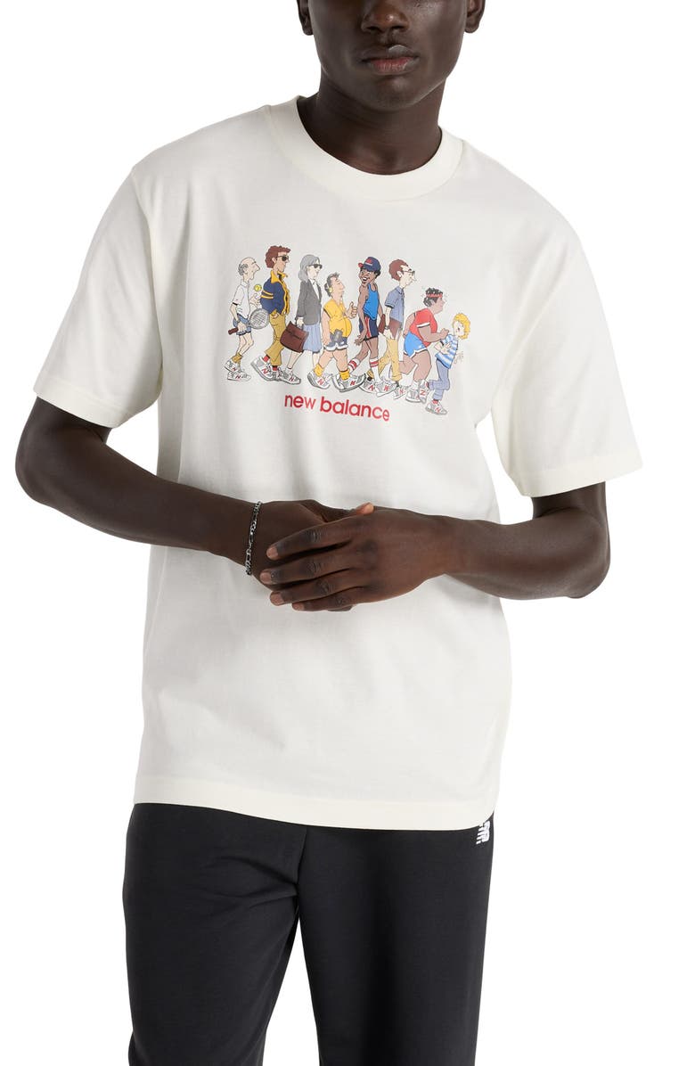 New Balance Athletics Relaxed Archive Walk Cotton Graphic T-Shirt, Main, color,
