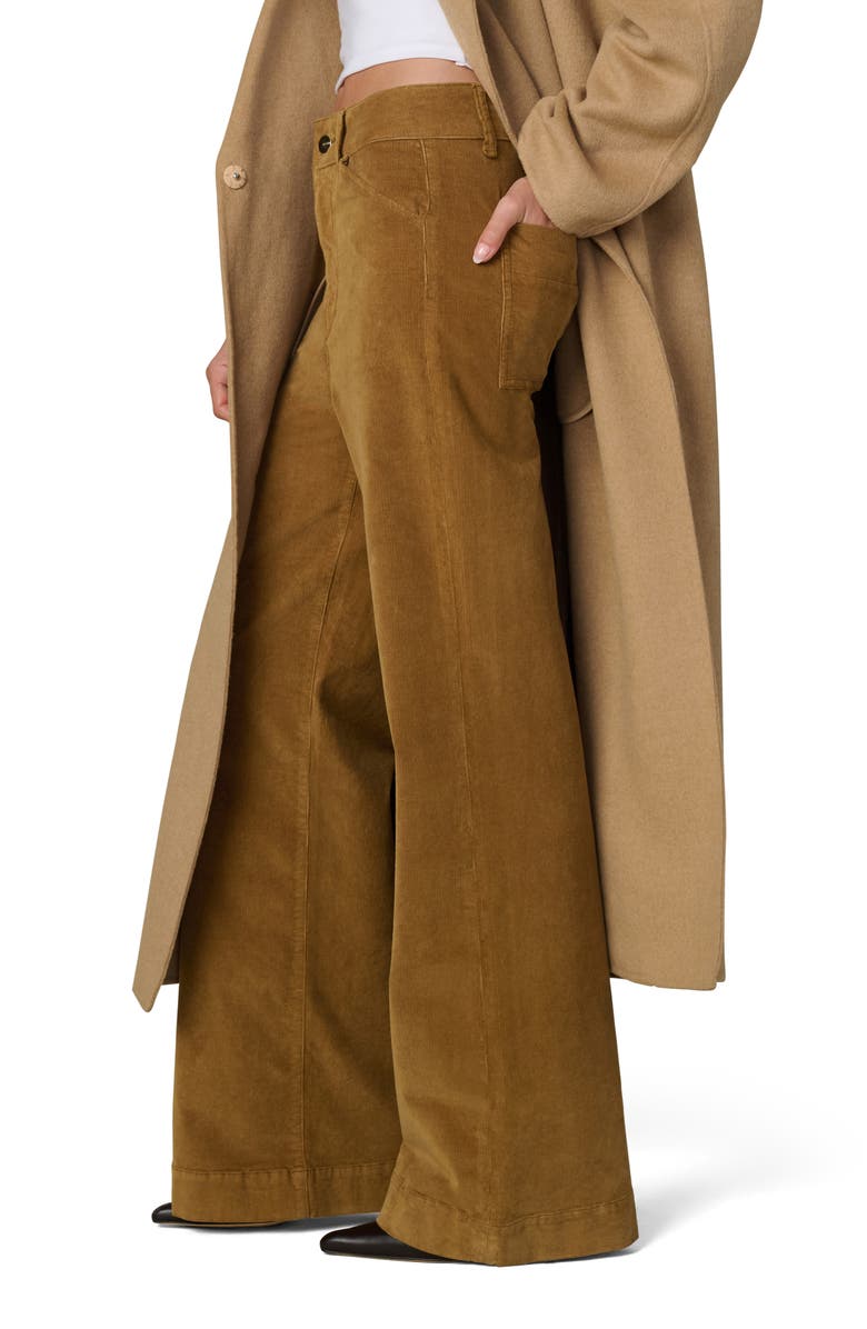 Joe's Jeans The Mia High Waist Wide Leg Corduroy Jeans, Alternate, color, Bronze Brown