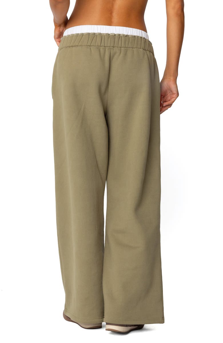 EDIKTED Boxer Drawstring Sweatpants, Alternate, color, Olive