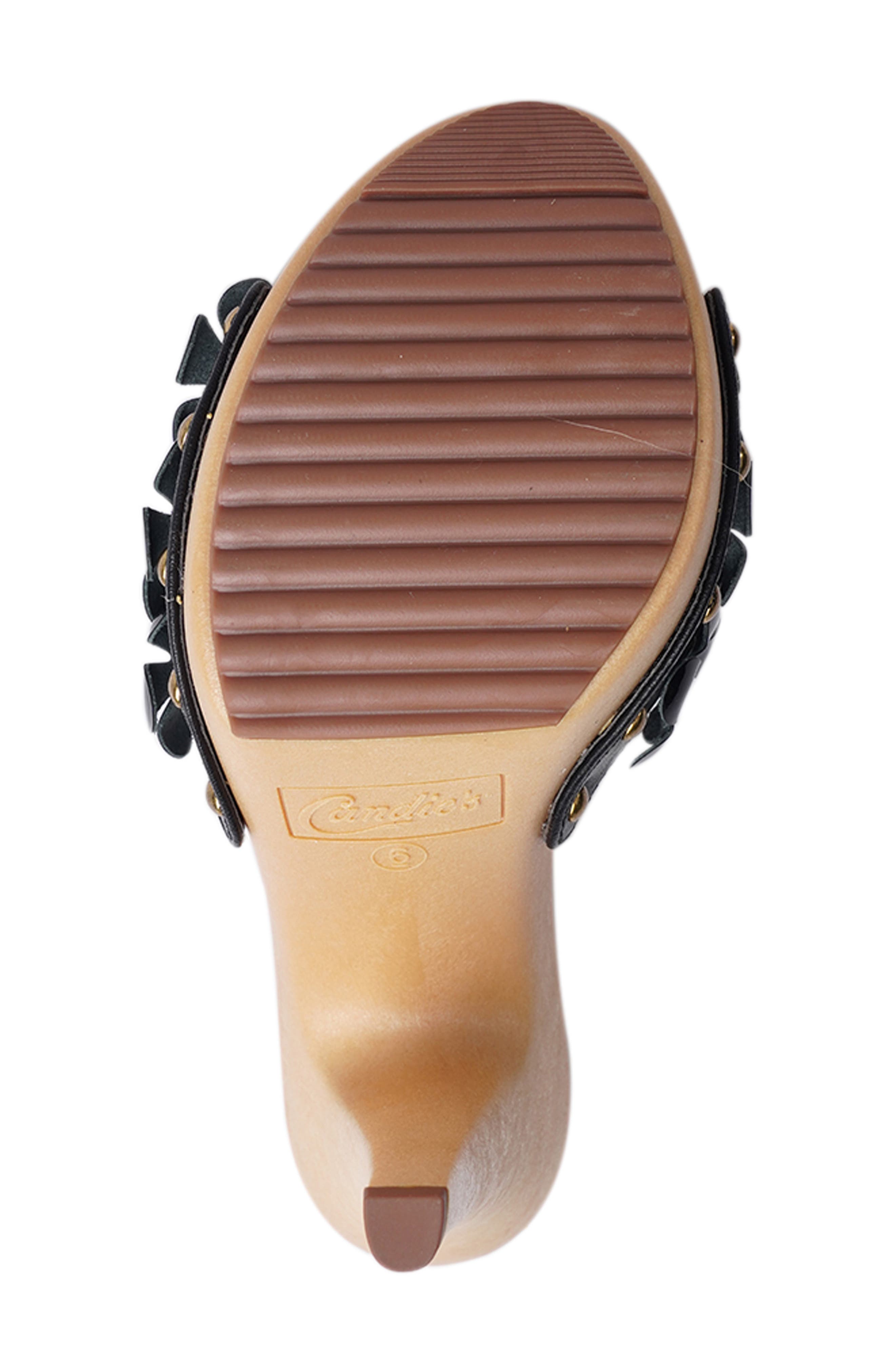 Candie's Vanessa Platform Sandal, Alternate, color, Black