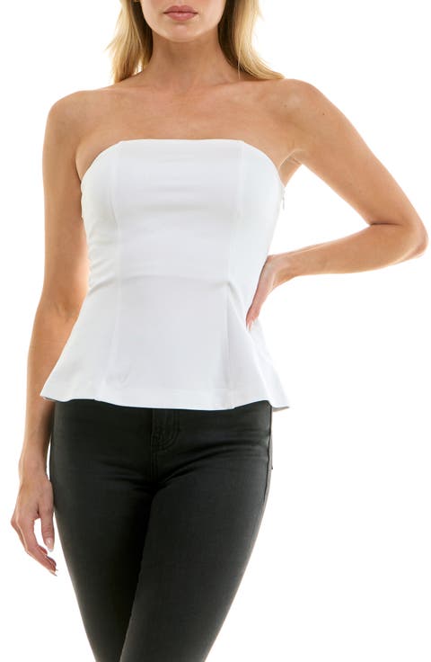 Peplum Tube Top