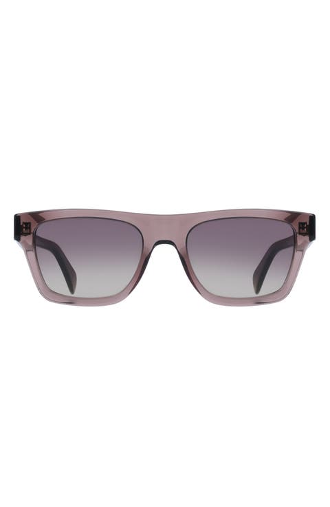Morrel 54mm Gradient Rectangular Sunglasses