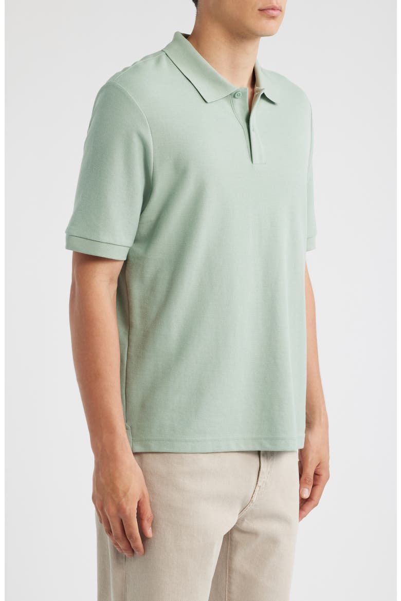 Pima Cotton Piqué Polo, Alternate, color, GREEN ICEBERG