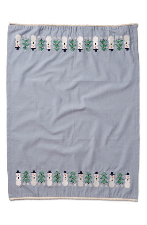 Snowman Cotton Tea Towel