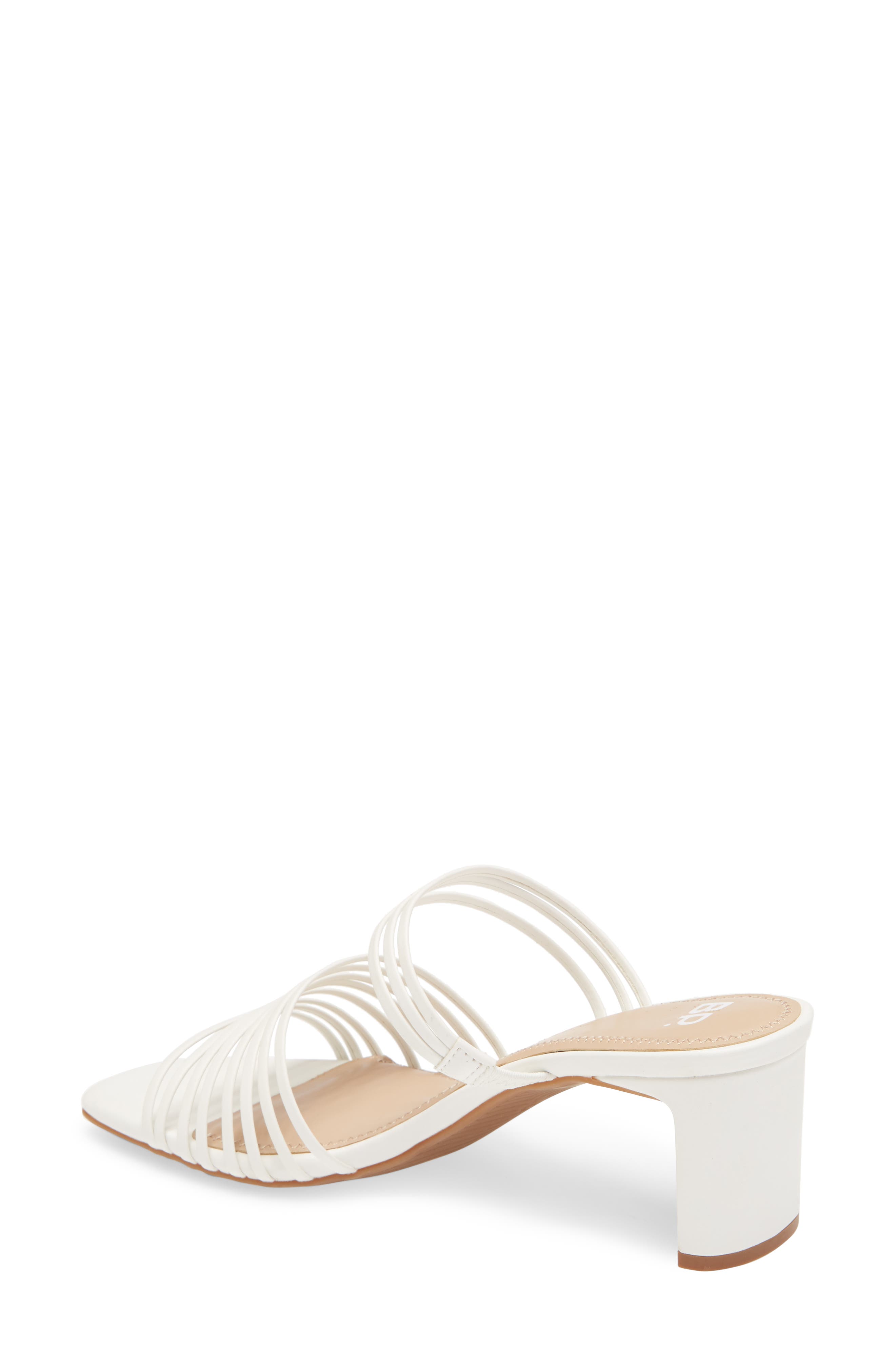 BP. Brittany Strappy Slide Sandal, Alternate, color, White Faux Leather