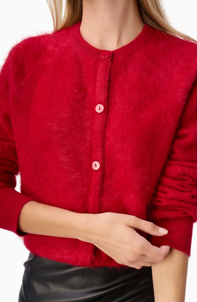 CAMI NYC Dorian Cashmere Cardigan, Alternate, color, Poppy