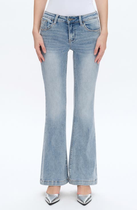 High Waist Flare Jeans (Beachy)