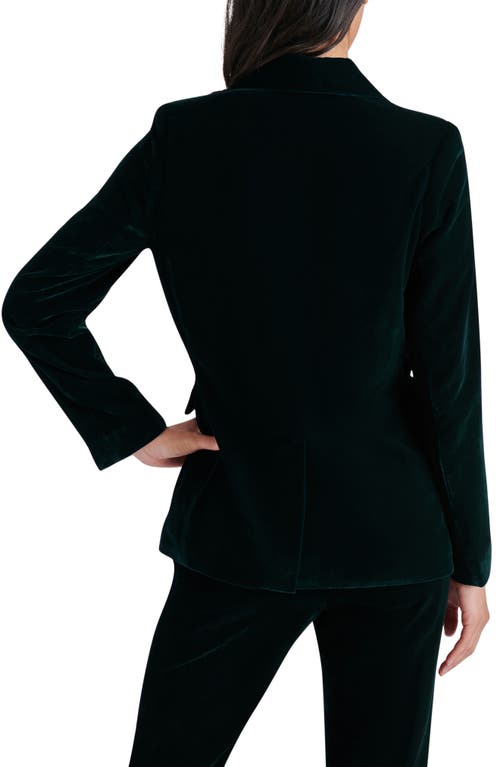 Steve Madden Merene Rosette Detail Velvet Blazer