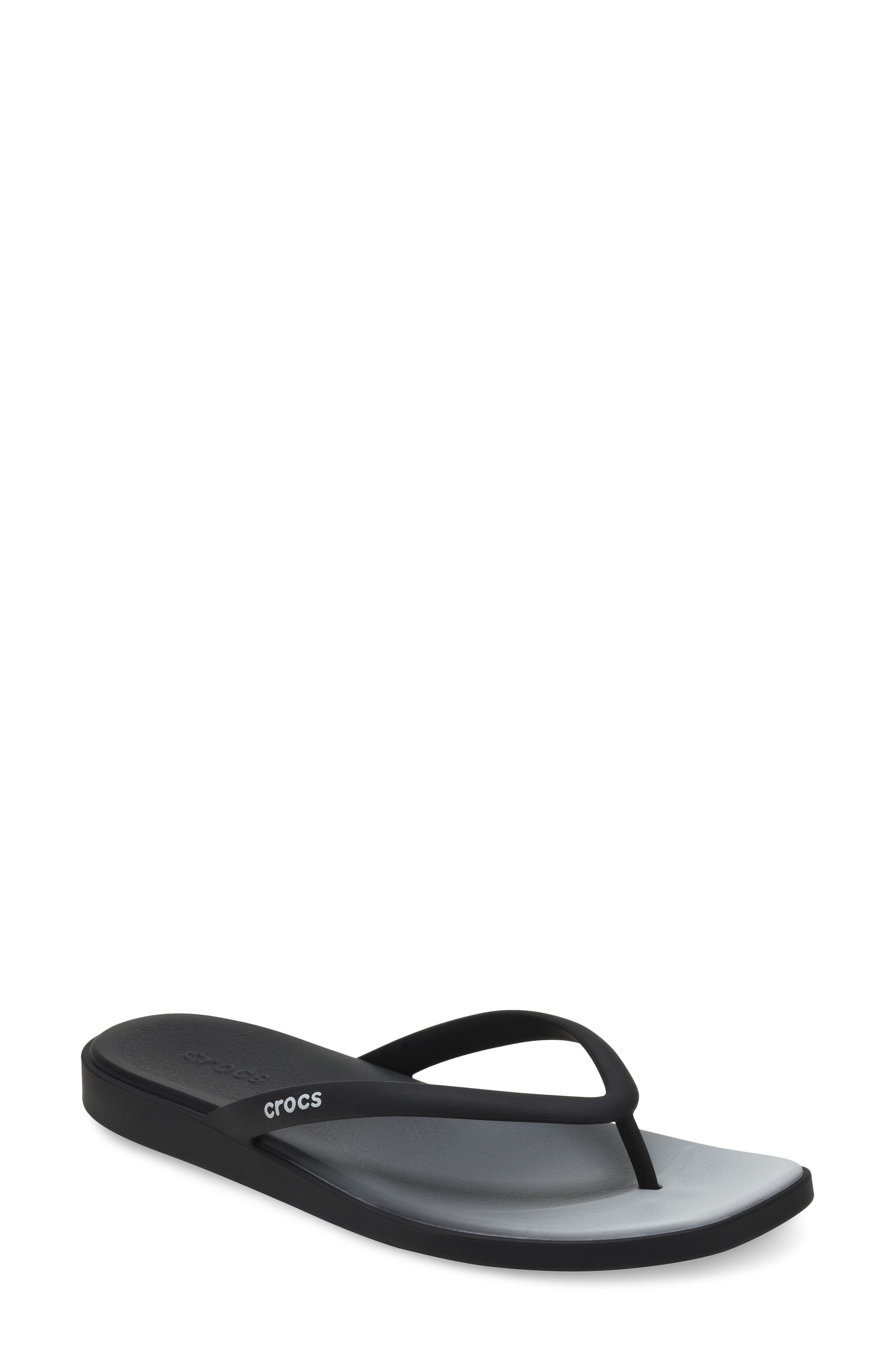 Miami Ombré Flip Flop, Main, color, BLACK/ MULTI