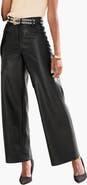 LASCANA Faux Leather Wide Leg Pants